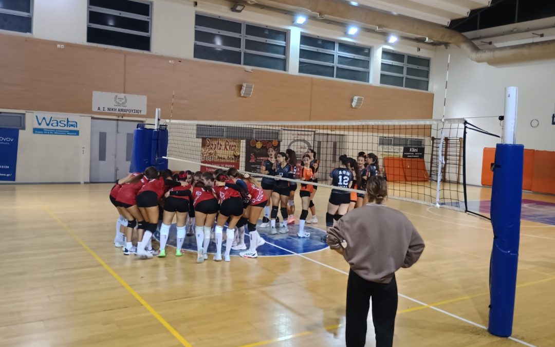 Νίκη για τις Κορασίδες της Νίκης Αμαρουσίου απέναντι στους Θρακομακεδόνες (3-1)