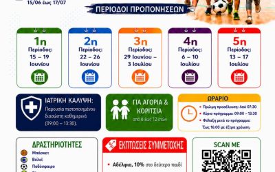 Η Νίκη Αμαρουσίου ανακοινώνει τη διεξαγωγή του Summer Sports Academy 2026